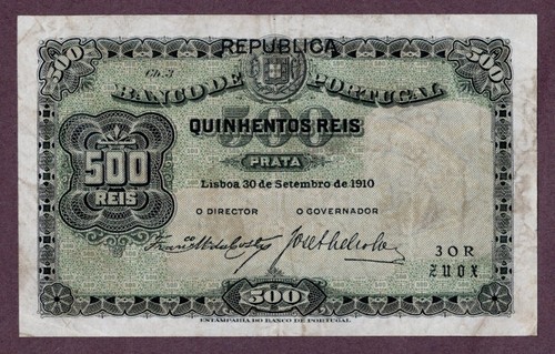 Portugal 500 reis banknote - 500,