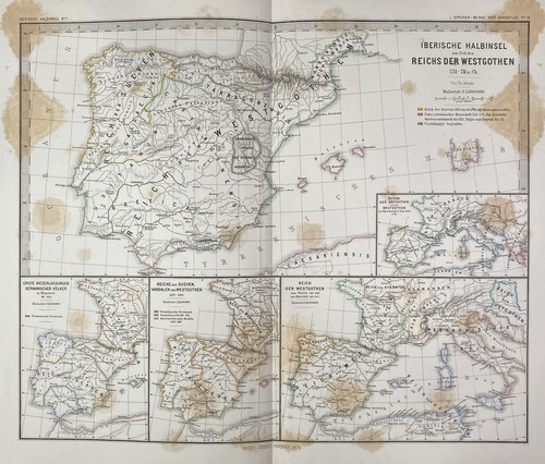 Historische karte iberische - karte:,